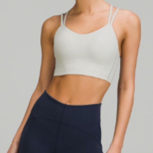 LULULEMON Like a Cloud Bra LONGLINE B/C Cup SEAL GREY YOGA BRA Size 6 8 NWT Gorg - Picture 5 of 6